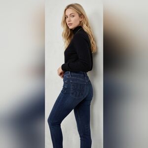 ​✨ Tory Burch Super Skinny Dark Wash Logo Jeans | Size 30 ✨